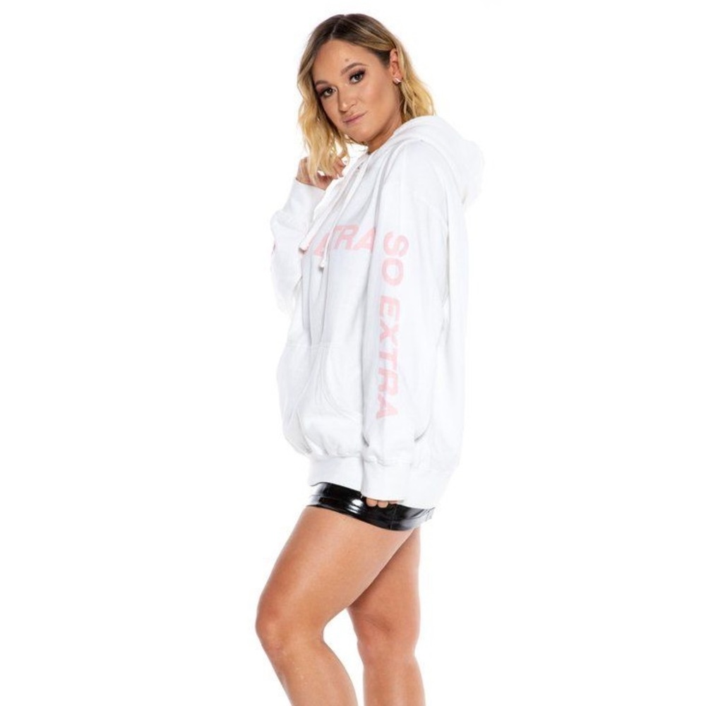 Alisha Marie So Extra Hoodie White Size XS